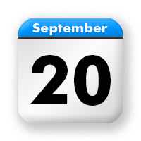 20. August, blau, Kalendericon