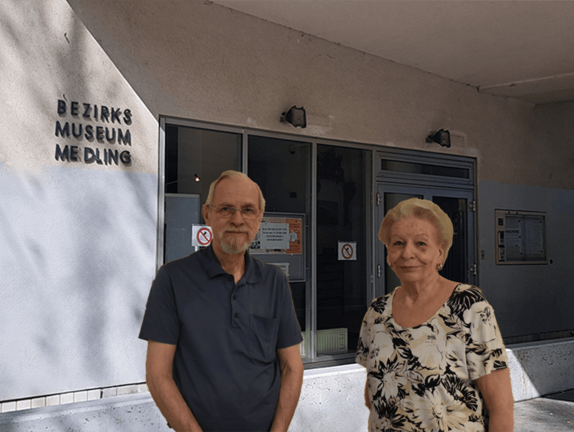 Eheaar Bousska vor "ihrem" Bezirksmuseum